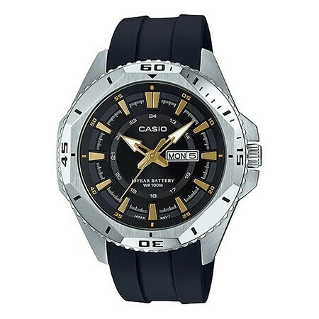 Мужские часы Casio серебряные с черным браслетом | OBBO.tj Маркетплейс