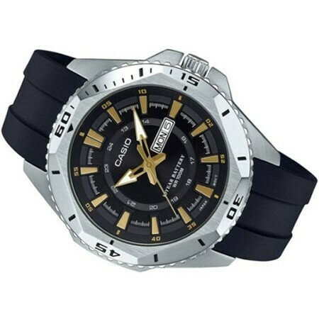Мужские часы Casio серебряные с черным браслетом | OBBO.tj Маркетплейс